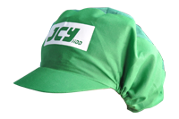 หมวกโรงงานสีเขียว