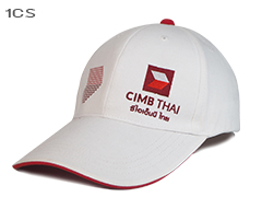 หมวกแก๊ปสีขาว CIMB